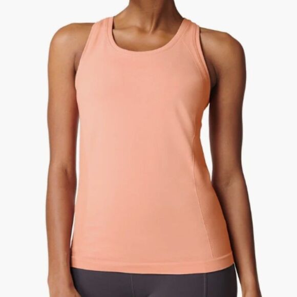 Sweaty Betty Women's Size M Bloom Pink Athlete Seamless Workout Wicking Tank Top - Picture 1 of 12